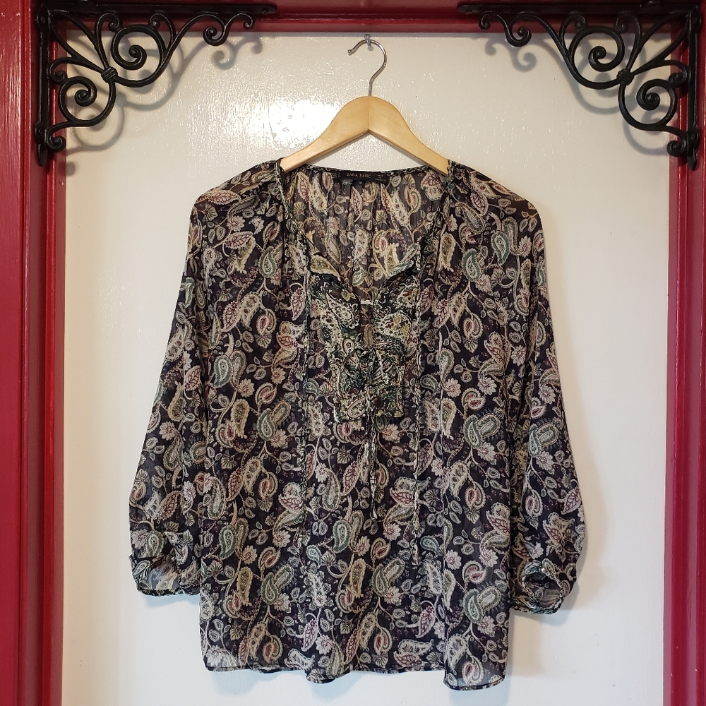 Zara Basic Boho Top